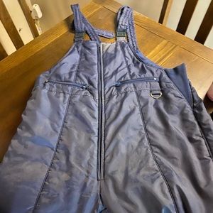 XL mens ski bibs in light blue
